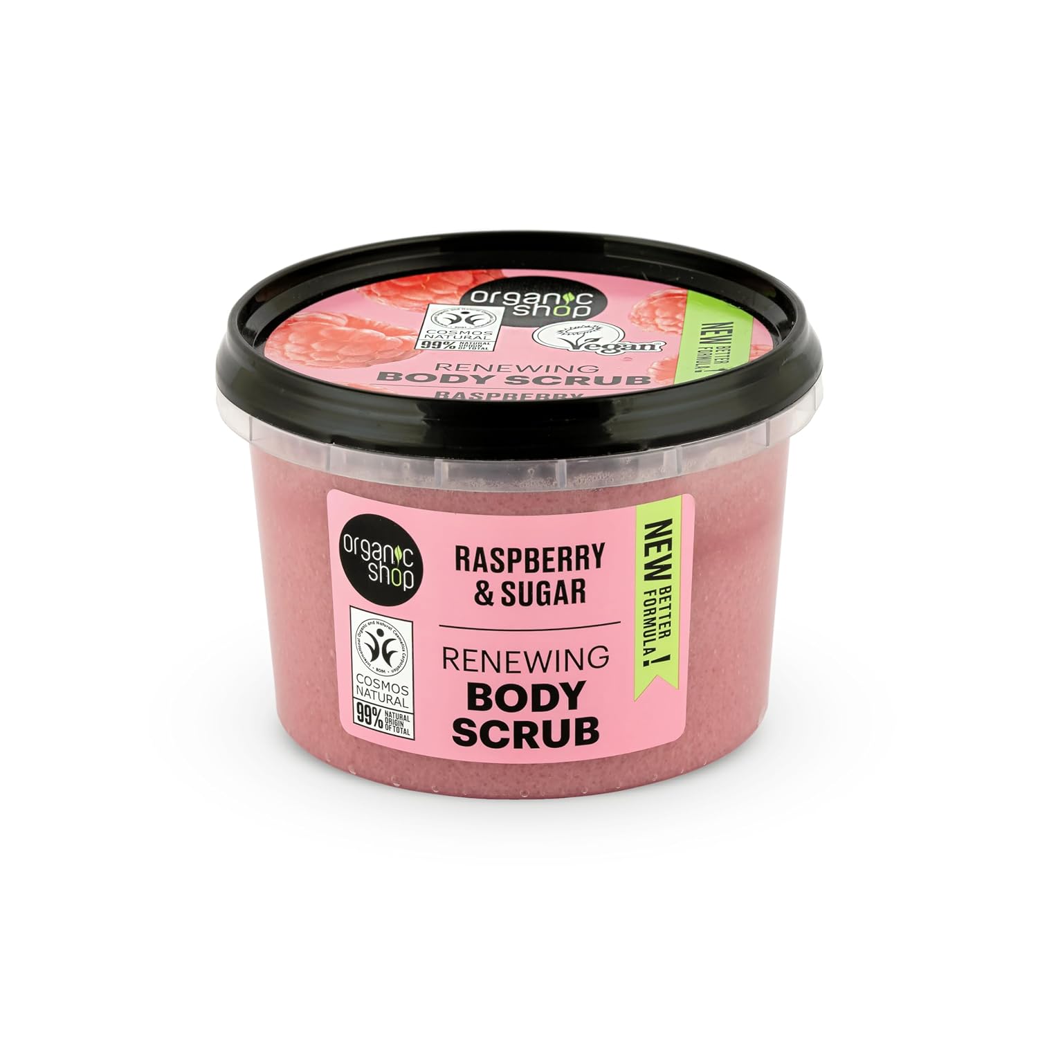 Organic Shop Raspberry Cream Body Scrub 250 ml