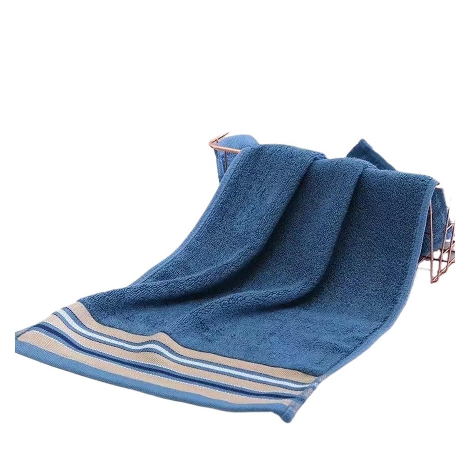 FGUJSUR Bath Towel Charcoal Fiber Towel Washing Bath Adult Household Face Super Soft Thickened Water Absorption Does(Blue)