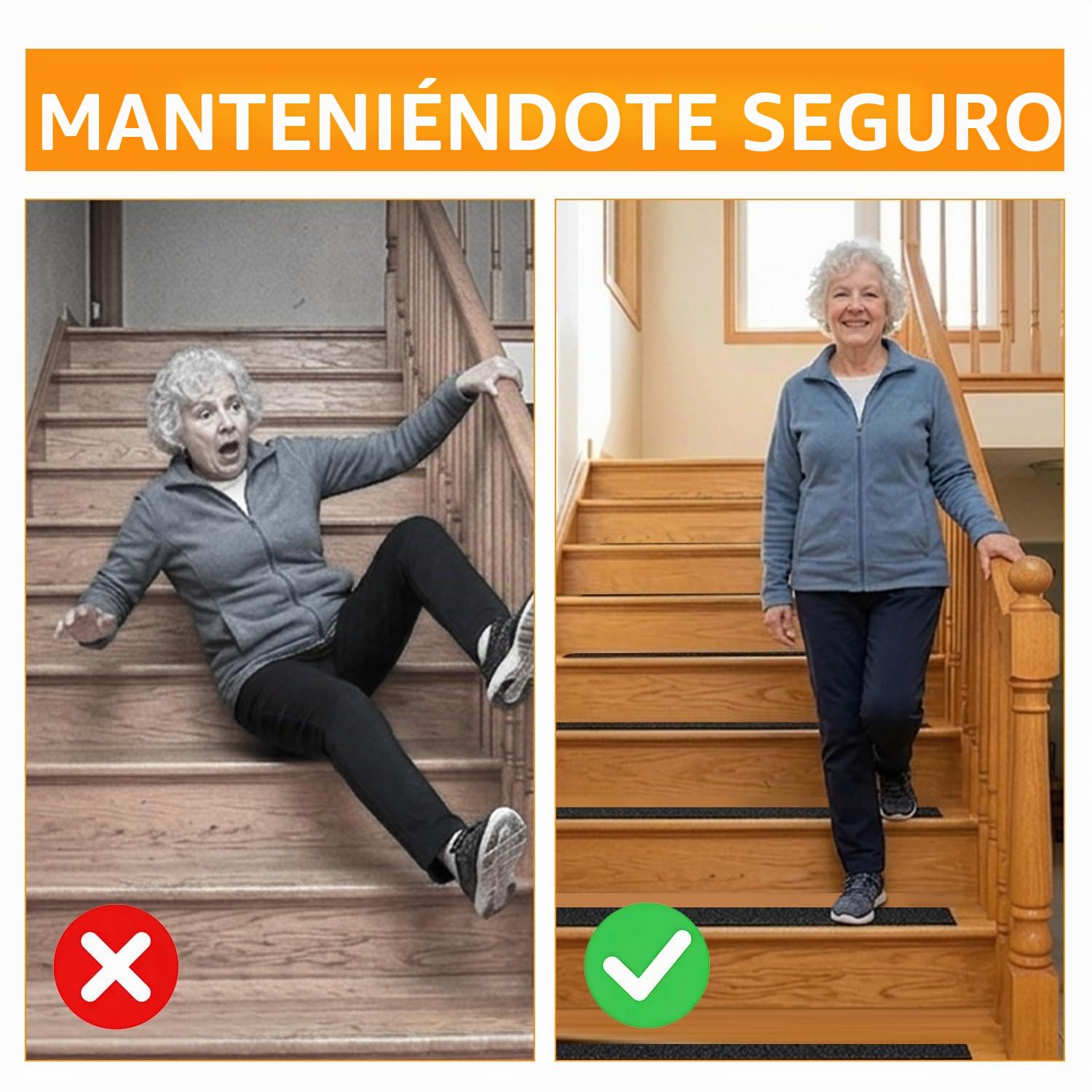 QILIMA Negro Cinta Antideslizante Escaleras Cinta Adhesiva Antideslizante Cinta Adhesiva Antideslizante para Interiores y Exteriores 15 cm x 10 m