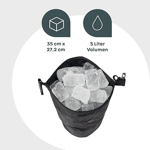 Miniatura 2 de BOXIO - DRYBAG Bolsa impermeable de 5L para camping, canoa, SUP, barco y al aire libre - Bolsa de hielo segura para alimentos fresca, accesorio