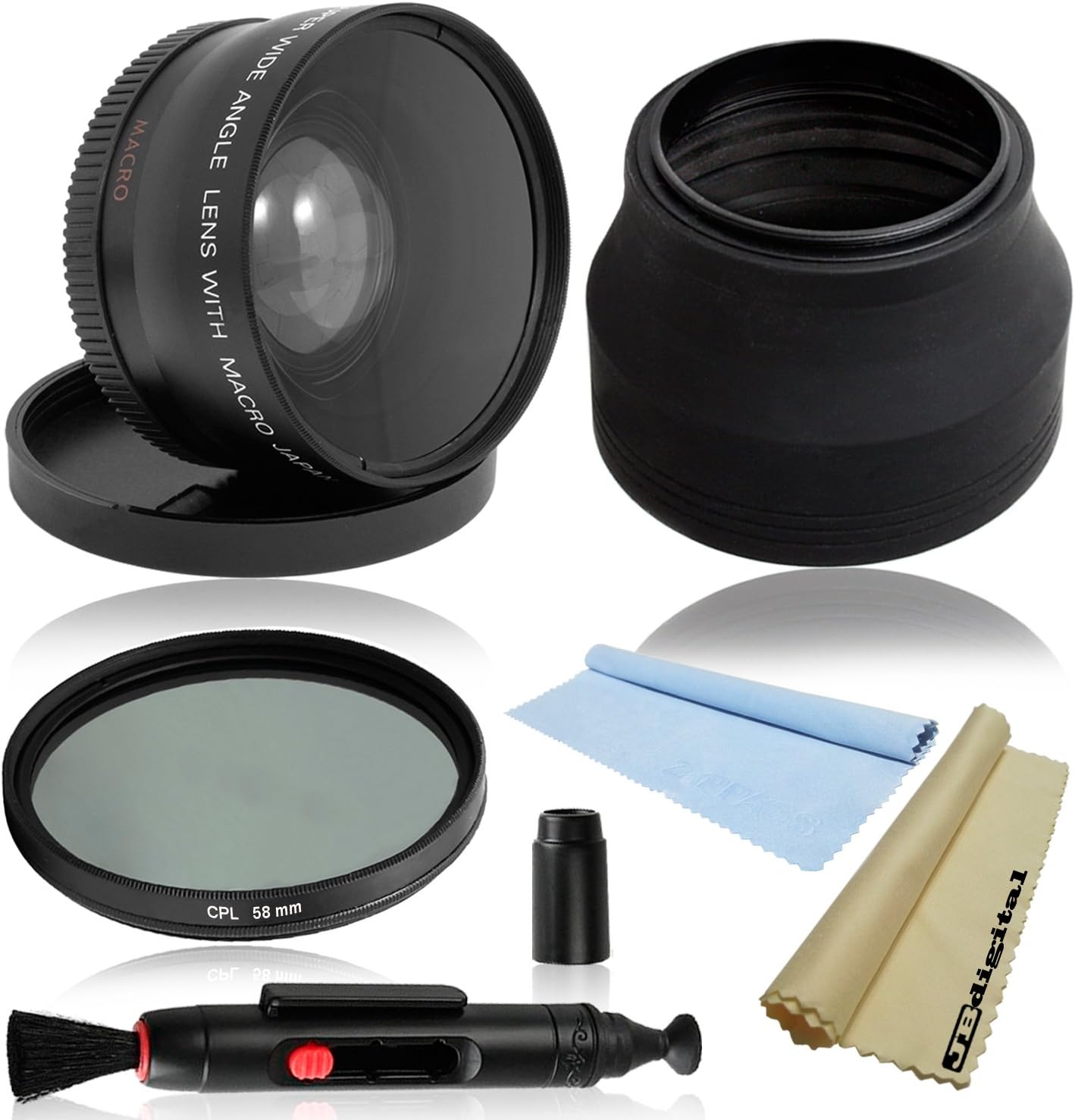58mm Lens Accessory Kit for Canon Digital EOS Rebel T4i