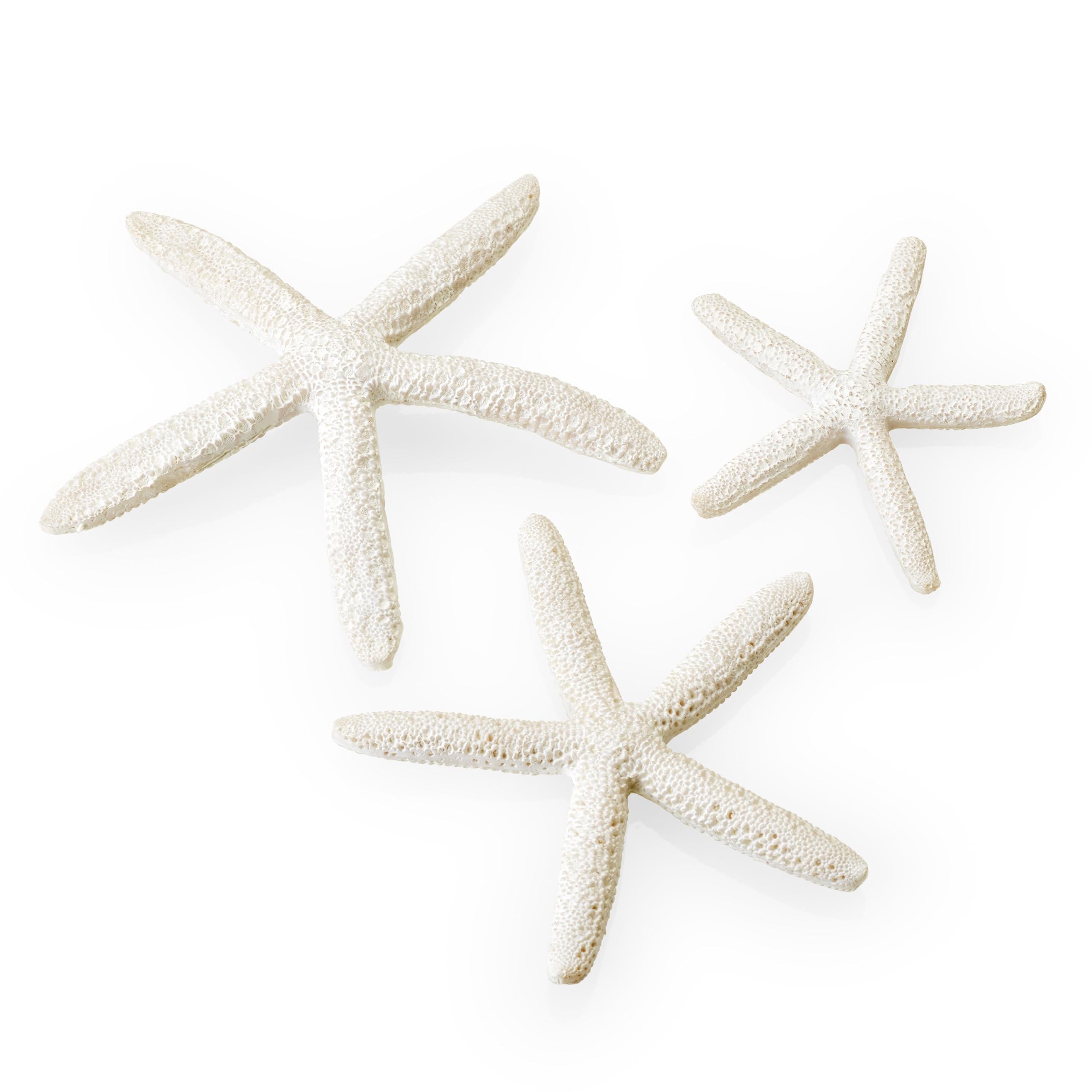 biOrb Fish Tank Decorations, Ceramic Starfish (Set of 3 Aquarium Ornaments, White Colour), Artificial Fish Tank Accessories To Add Colour Accent, Natural-Looking Aquarium Decor For Scenic Background