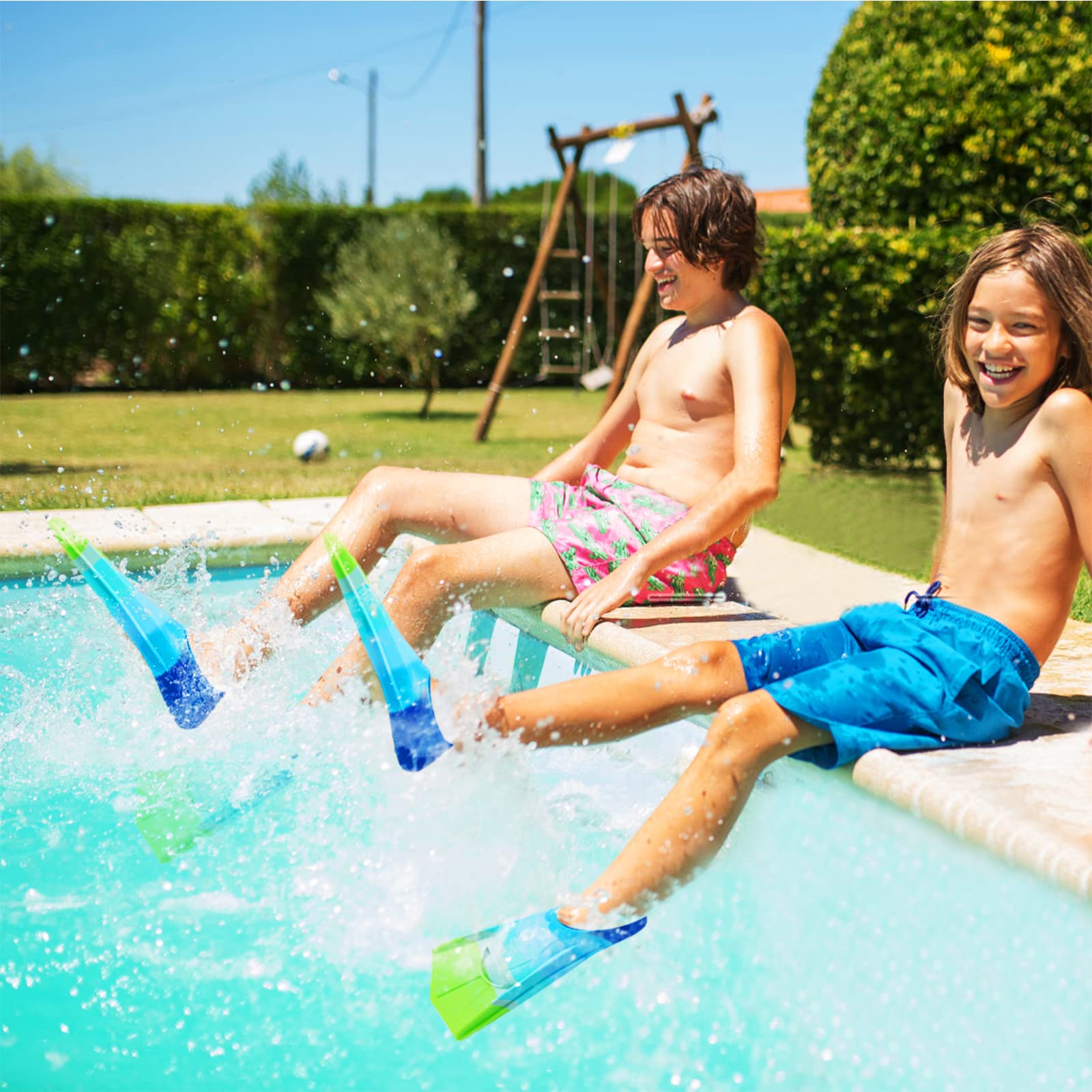 Palmes D'entraînement De Natation Prsca Palmes De Natation Courtes Pour Enfants, Palmes D Palme Courte