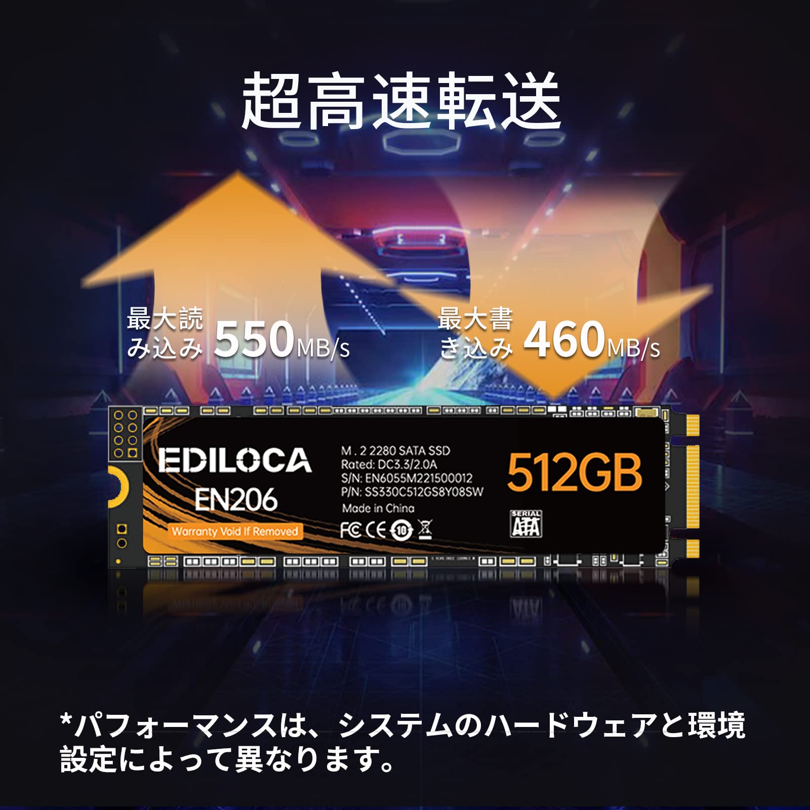 内蔵型SSD EDILOCA EN206 2TB M.2 2280 SATA SSD Amazon | Ediloca EN870 SSD 2TB PCIe 4.0 NVMe M.2 2280 PS5