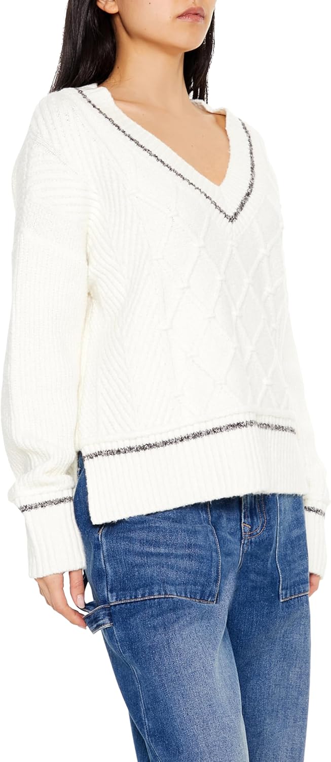 Forever 21 Womens Cable Knit Two-Tone Sweater - Image 4