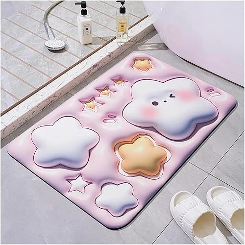 Miniatura 2 de Earth Absorbent pad and Anti Slip Bathroom and Toilet Door Carpet Floor(Jin Hua - Ellipse,40x60cm15.7x23.6in)