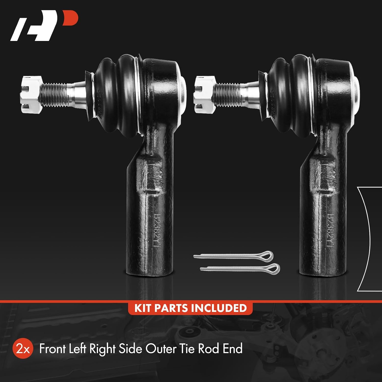 A-Premium 2 x Front Outer Tie Rod Ends, Compatible with Toyota Camry 87-91, RAV4 96-03, Corolla 85-02, Tercel 87-90, Celica 86-99, Echo, Lexus ES250, Scion xB, xA, Chevrolet Nova, Prizm, Geo Prizm