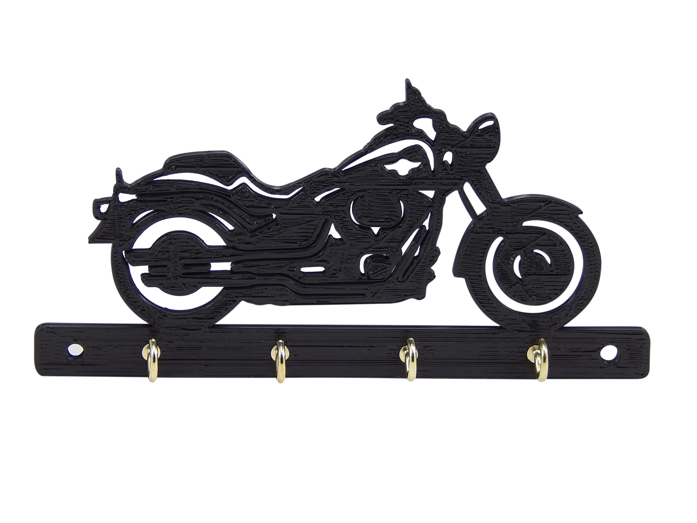 Key Rack Holder Hanger Compatible with Harley Fatboy Softail Motorcycle Wall Entryway Organization Housewarming New Home Gift - 6