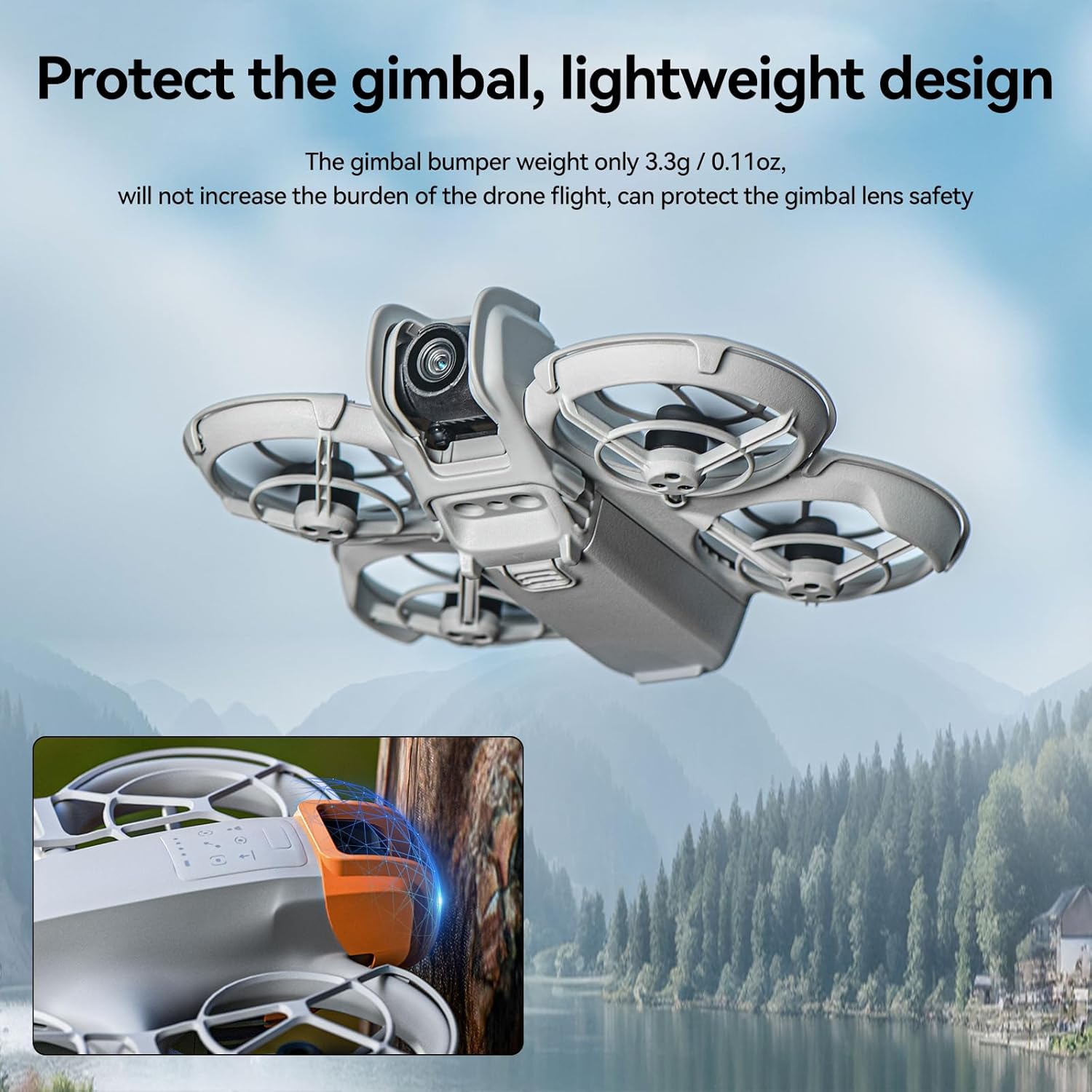 DJI NEO Accessories Kit Combo, with Hard Shell Carrying Case, Drone Gimbal Protective Cover, Battery Protector (Only for DJI RC-N2 / RC-N3 Controller) - Image 5