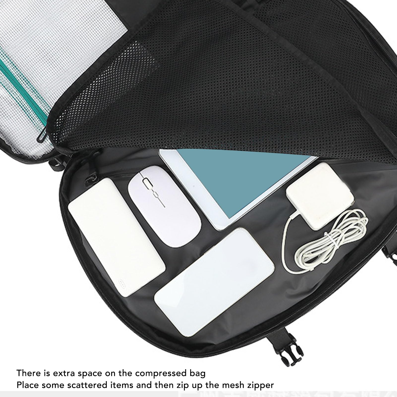 AMONIDA Sac à Dos de Voyage à Compression, Durable, Extensible, Sous Vide, avec Port de Chargement USB, pour Randonneurs, étanche à la Pluie, 22l-55l