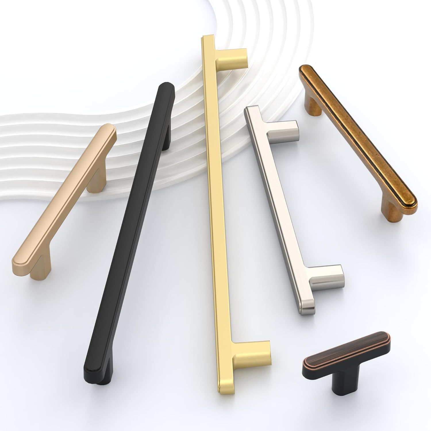 10 Pack 3.75 Inch(96mm) Kitchen Cabinet Handles Brushed Satin Nickel Cabinet Pulls Kitchen Cabinet Hardware Drawer Pulls for Cupboard Wardrobe