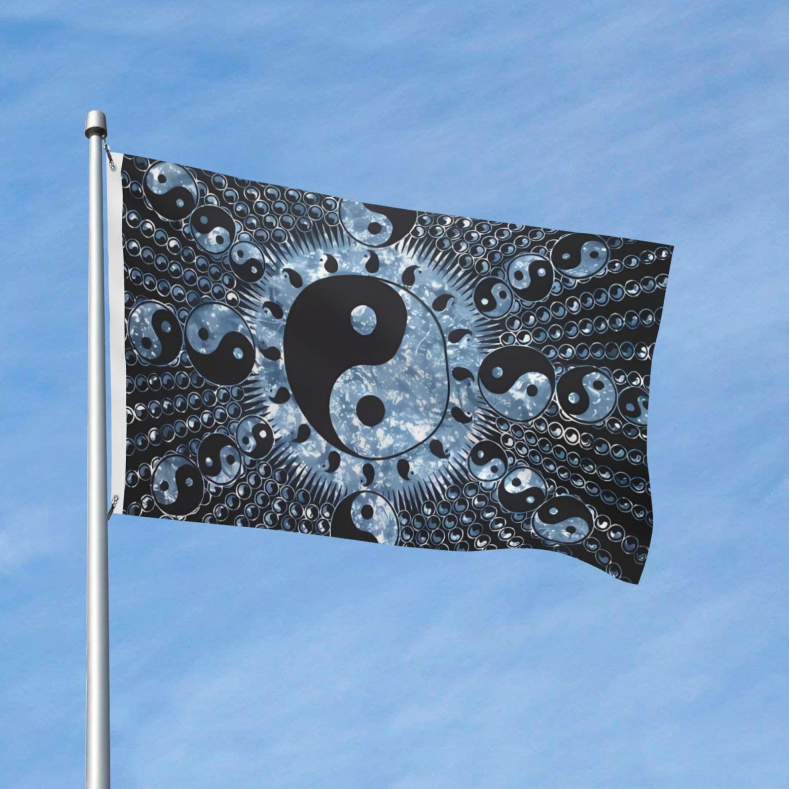 Comprare Una Bandiera Di Ying Yang, Bianca A Prezzo Conveniente - Foto 5