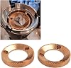 2PCS Coffee Grinder Flat Burr 64mm Plated Multi Purpose Flat Burr for DF64 DF64P DF64E DF64V for Ceado E5P E6P E37J