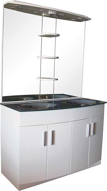 Ondee 3760000500692 Foggia Meuble De Salle De Bain Blanc 120 Amazon Fr Bricolage