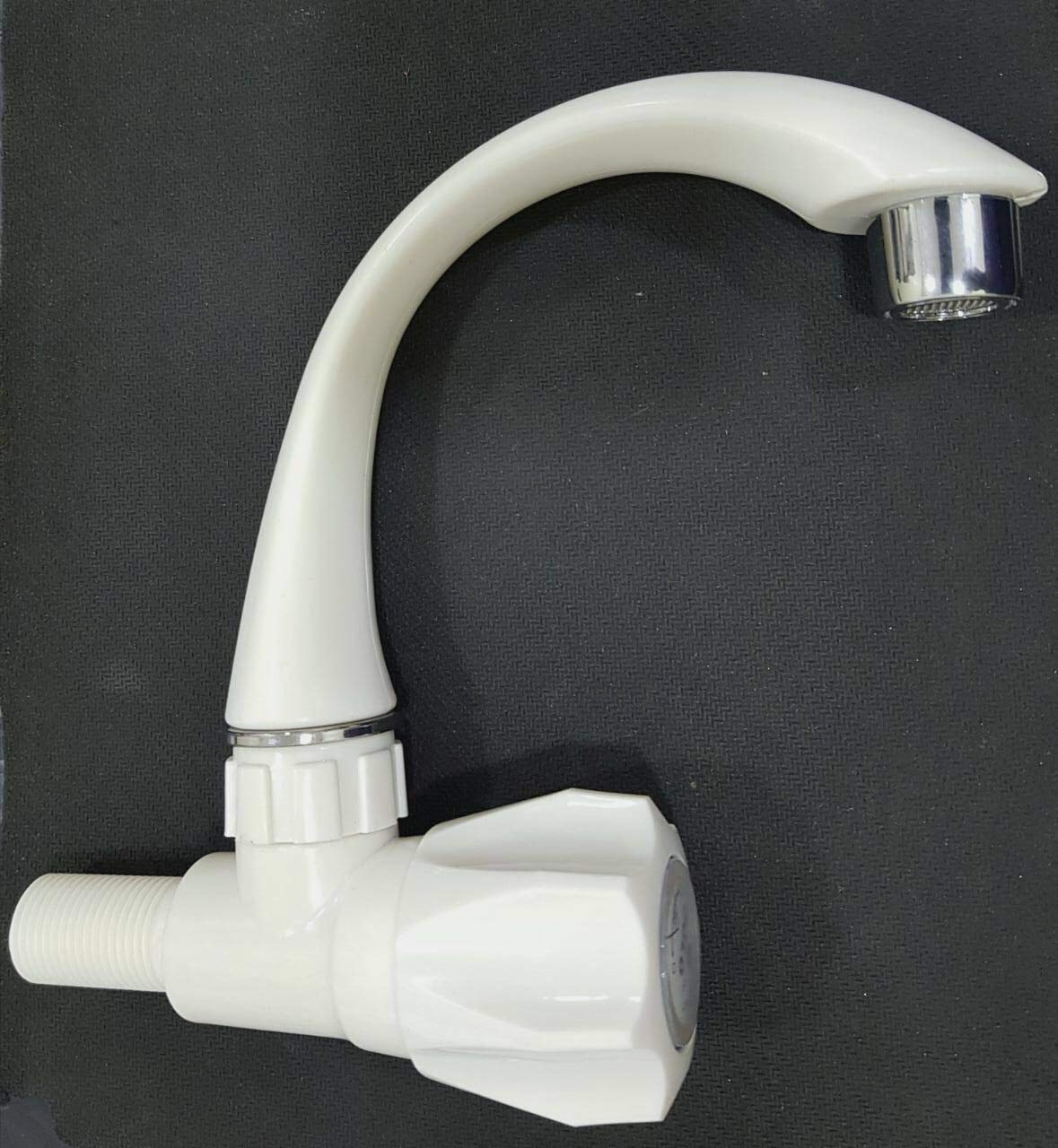 Unique Creation ABS Mini Wall Mounted Faucet (Standard Size, White)