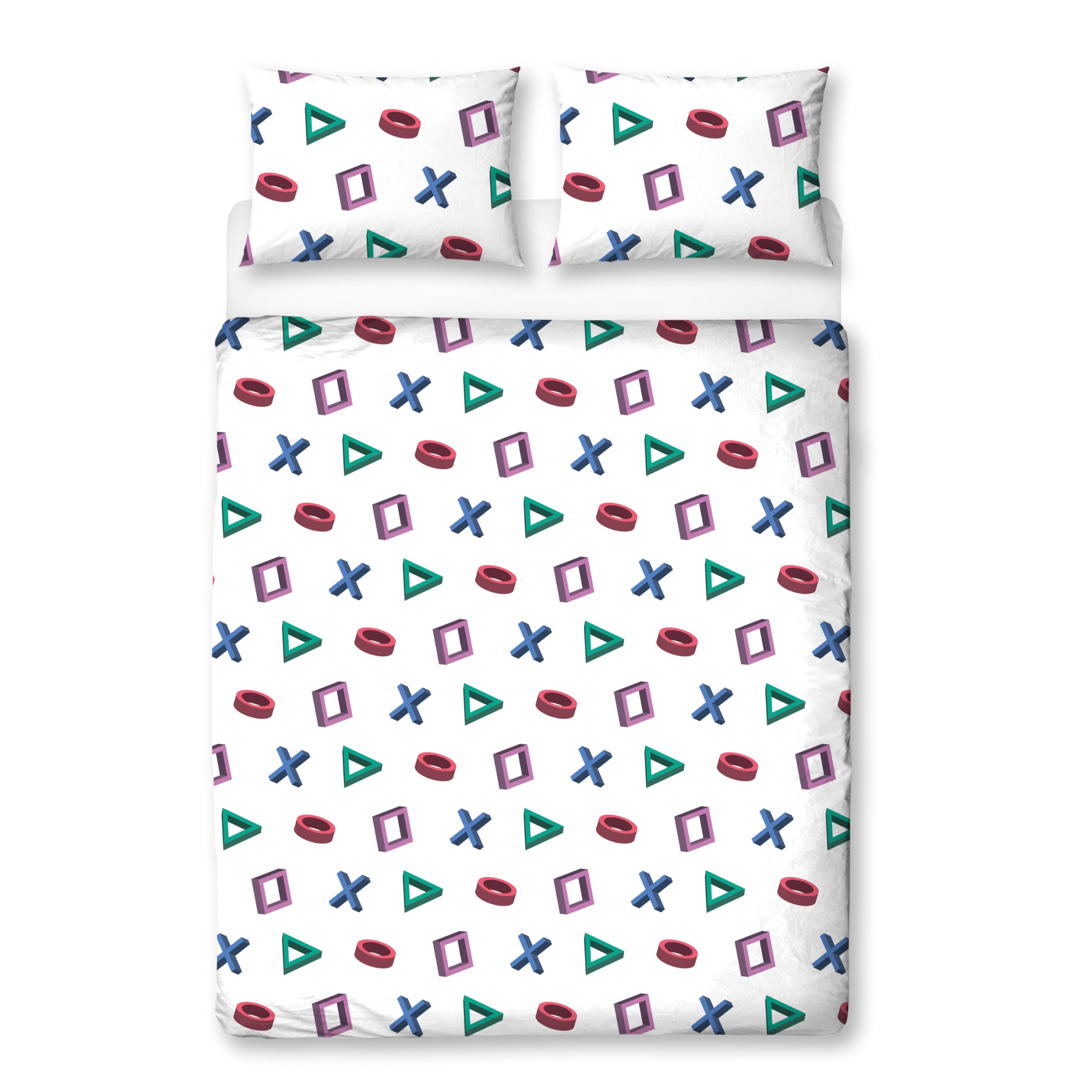 Set Copripiumino PlayStation Ufficiale - Reversibile, Design Astratto, Per Letto Singolo - Foto 7