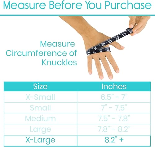 Miniatura 23 de Vive Guantes de compresión para artritis, ajuste cómodo para hombres y mujeres, dedo abierto para reumatoide, osteoartritis Beige