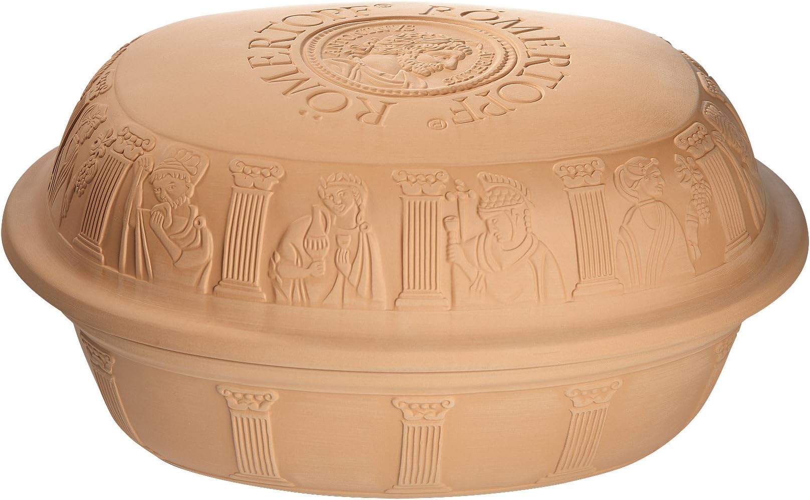 Romertopf by Reston Lloyd Classic Series Glazed Natural Cooker/Roaster, Turkey Extra Large Size