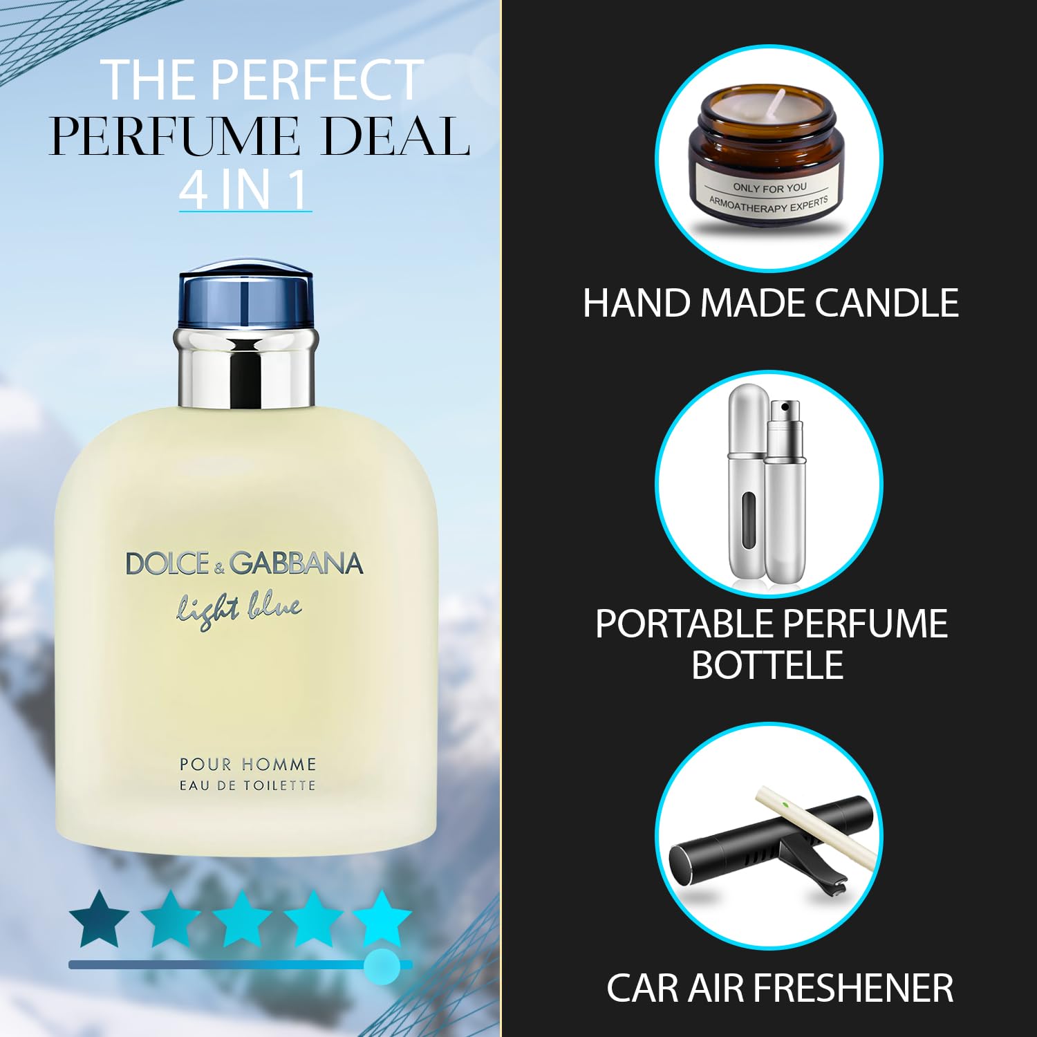 dolce gabbana light blue candle