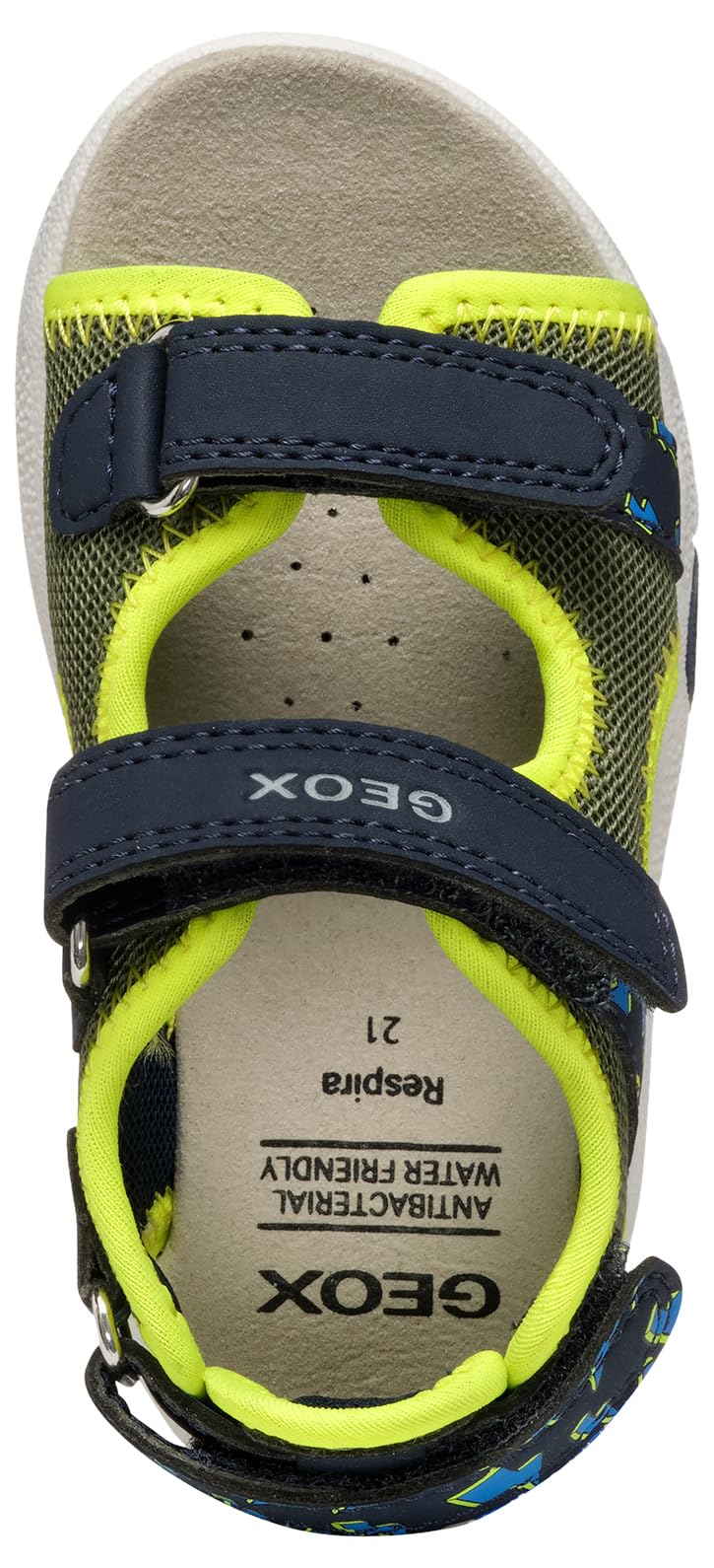 Geox Bébé garçon B Sandal Multy Boy A, Pistachio/Navy, 22 EU