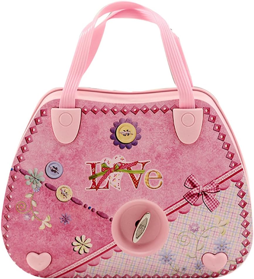 Childrens Musical Jewelry Box Pink Purse Shape Ballerina Music Box for Little Girls