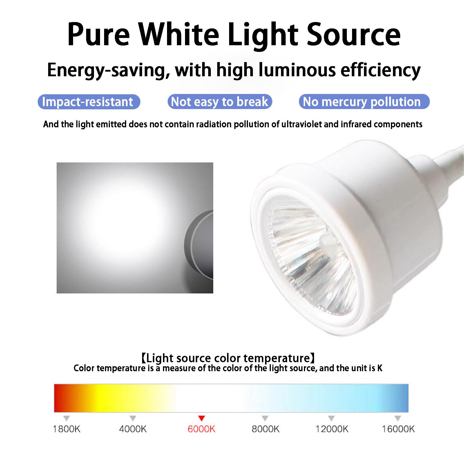 Lampa Do Badań Chirurgicznych LED 20W, Stojąca Lampa Medyczna Do Zabiegów Chirurgicznych, Przenośna Mobilna Lampa Do Badań Ginekologicznych, Lampa Bezcieniowa z Regulacją Jasności