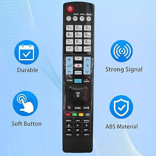 Miniatura 3 de Mando a distancia de repuesto para LG 65UB9800 79UB9800 32LC7D 37LC7D 42LB9D 42LBX 37LB4DS 4K Ultra HD Smart 3D Plasma LCD LED HDTV TV