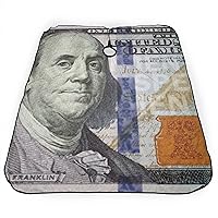 Vista 4 de Delantal de corte de pelo de billetes de 100 dólares, capa de poliéster con hebilla ajustable para adultos