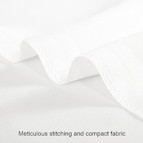 Miniatura 3 de FLXXIE Paquete de 2 fundas de almohada de satén para cabello y piel, lujosas, suaves y sedosas (20 x 30 pulgadas), con cierre de sobre, color blanco