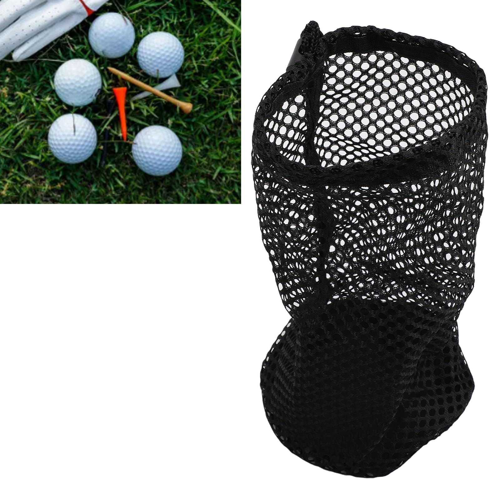 VGEBY Nylon Mesh Ball Bag, Mesh Drawstring Ball Bag with Sliding Drawstring Lock Closure See Through Equipment Bag for Gym Shower, VGEBYuwec0gaxiy