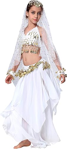 Miniatura 4 de Breevo, disfraz de baile para niña, vestido de fiesta, disfraz de Halloween, color rosa 4T-16