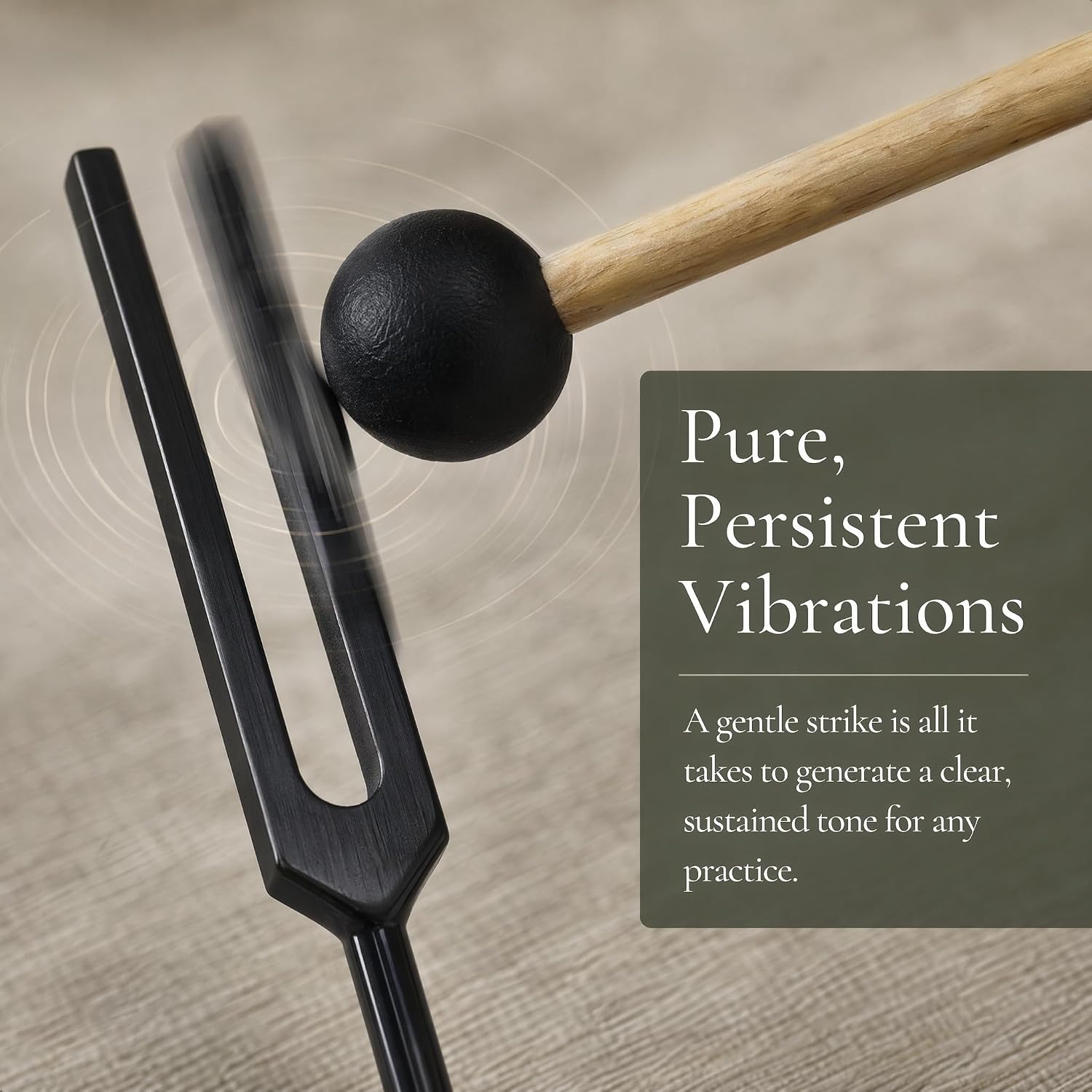 Miwayer Professional International A A440Hz Tuning Forks Black for Healing, Medical, and Music - Multi-Frequency Tuning Fork Kit for Sound Therapy, Meditation, Chakra Balancing