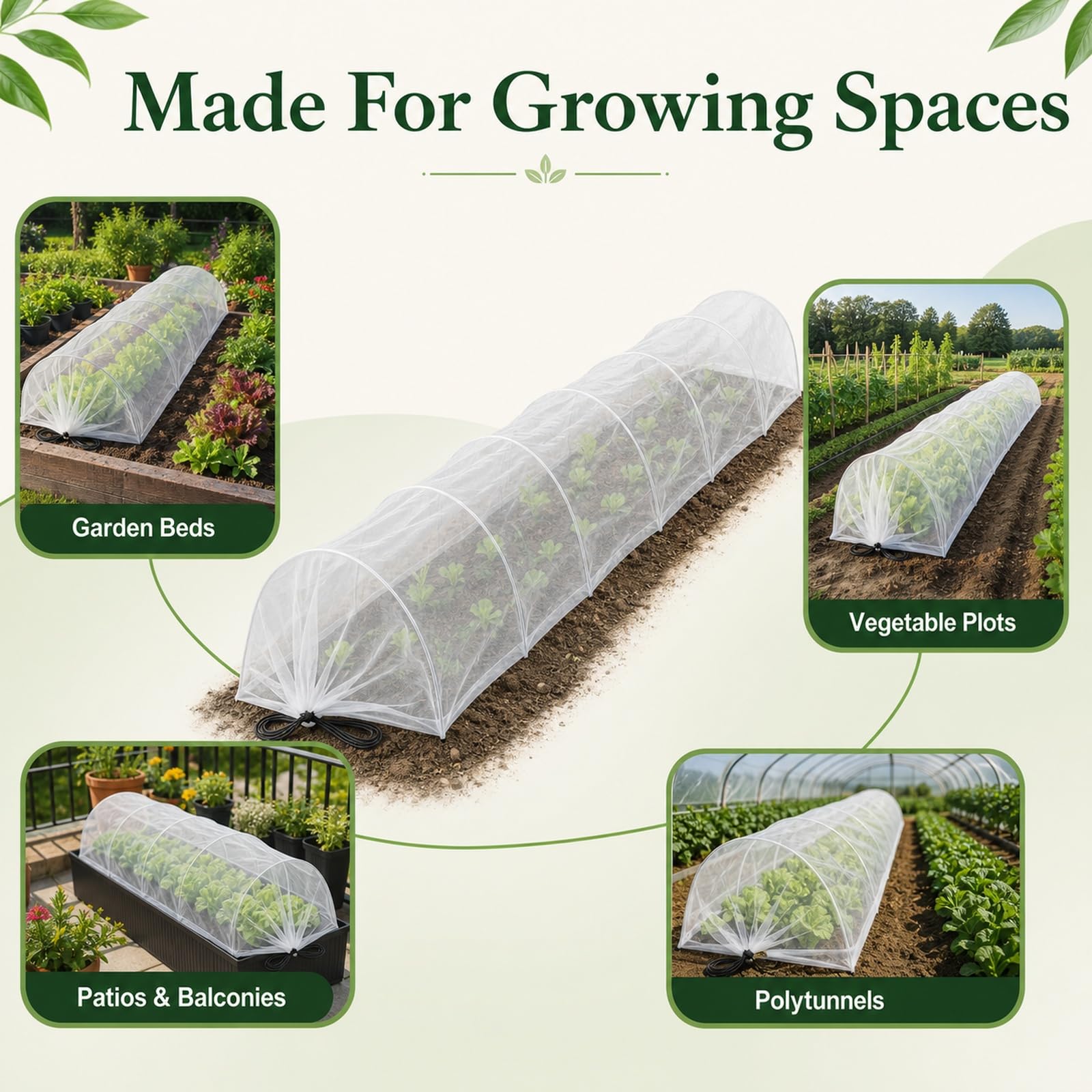 Tunnels per Coltivare Verdure,Tunnels Agricolo in Rete per La Sowing,Tunnels da Giardino in Rete,Risparmia Spazio,Prevenire Gli Attacchi di Insetti,Uccelli E Animali