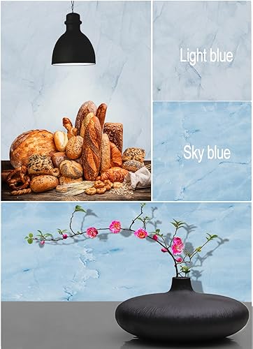 Miniatura 5 de iProtech 5 tableros de fondo de fotografía de doble cara con 10 patrones, impermeables, reutilizables, de 16 x 16 pulgadas, textura de cemento,