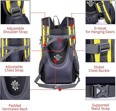 hiking backpack with chest strap