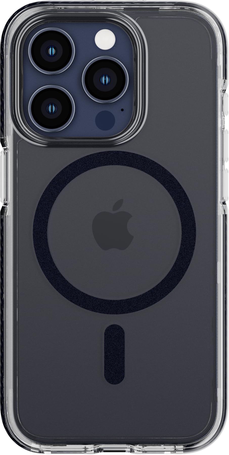 tech21 Evo Crystal für iPhone 15 Pro - Kompatibel mit MagSafe - Aufprallschutz Case - Blue Titanium