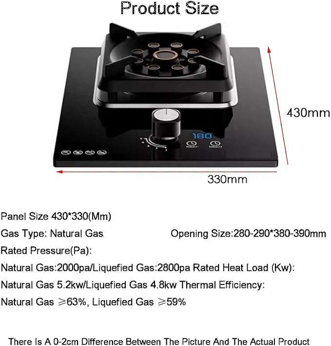 Estufa de Gas Portátil 1 Puesto 43x33 cm miniatura 2