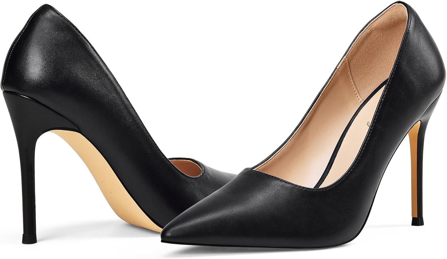 Elisabet Tang Women's High Heels Pumps Closed Pointed Toe Stiletto 4inch Heels Classic Office Special Dressy Wedding Pump Shoes - Image 2