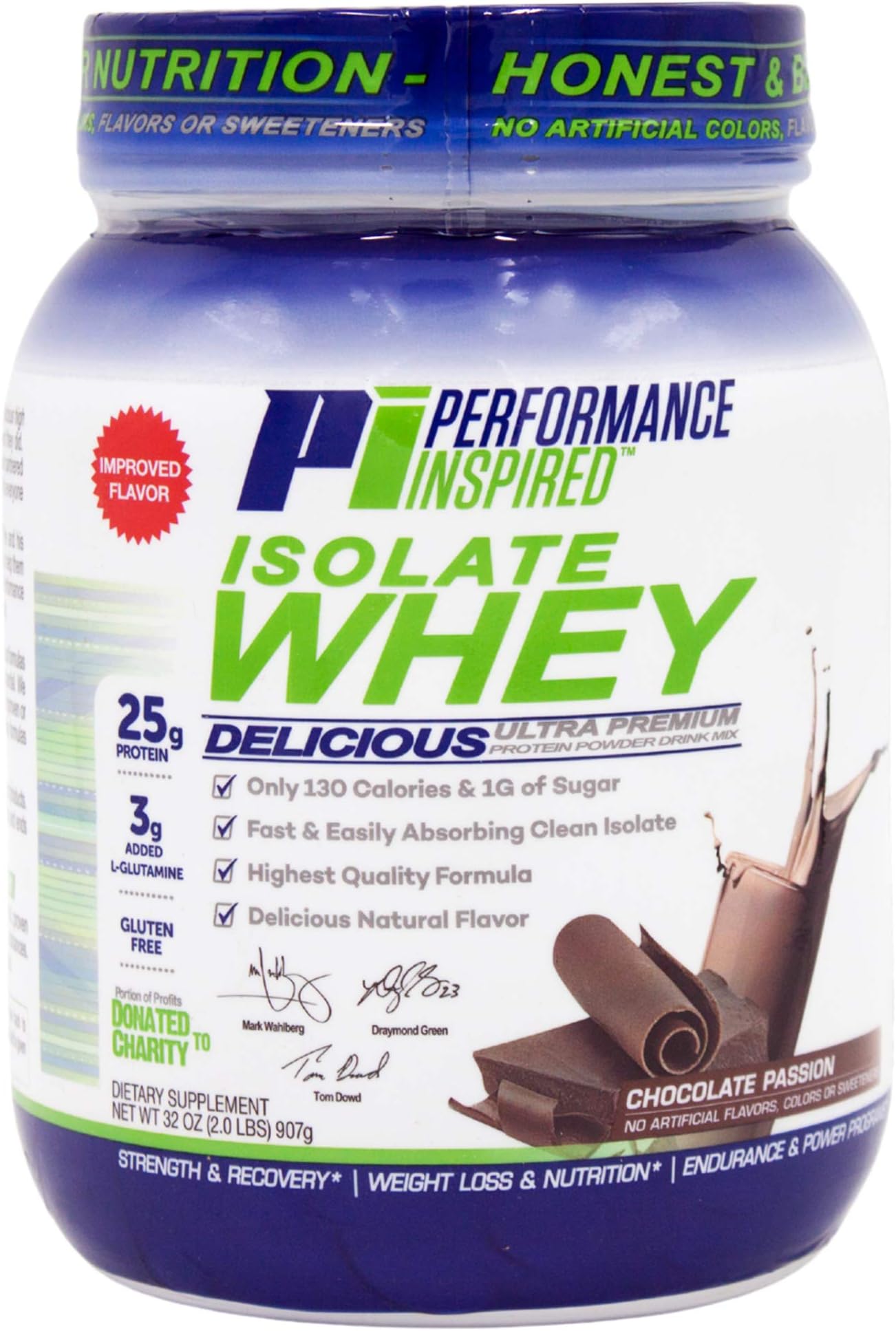 Performance Inspired Nutrition Isolate Whey, Chocolate Passion, 2 Lb, Style #: Isochoc