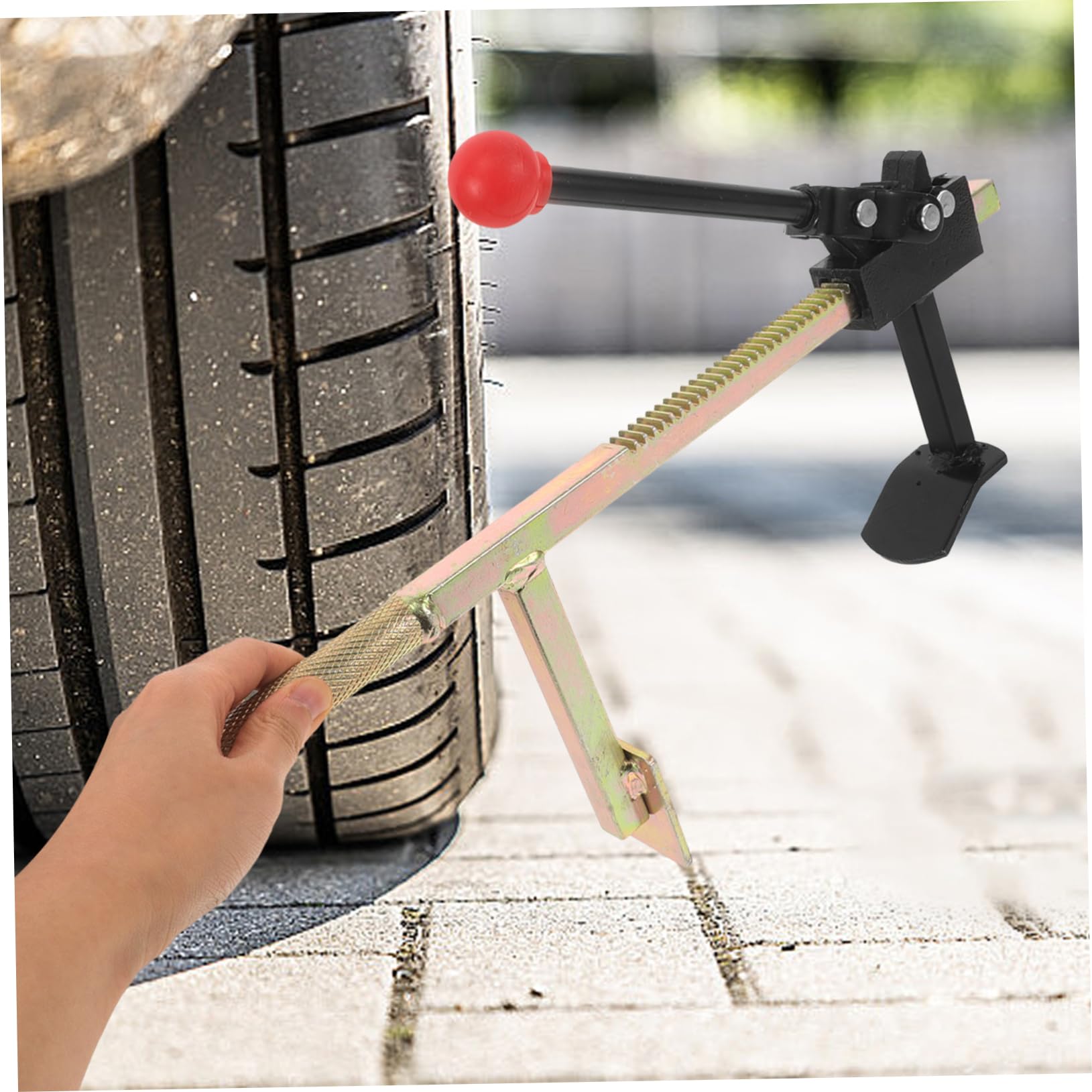 Ciieeo Divaricatore Pneumatici Manuale Compatto Portatile Attrezzo Per Smontaggio e Pneumatici Auto e Camion Semplice Da Usare e Sicuro