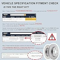 Vista 2 de Pastillas de freno, ECCPP 8 piezas de kits de freno de disco de cerámica aptos para 1999-2004 para Jeep Grand para Cherokee