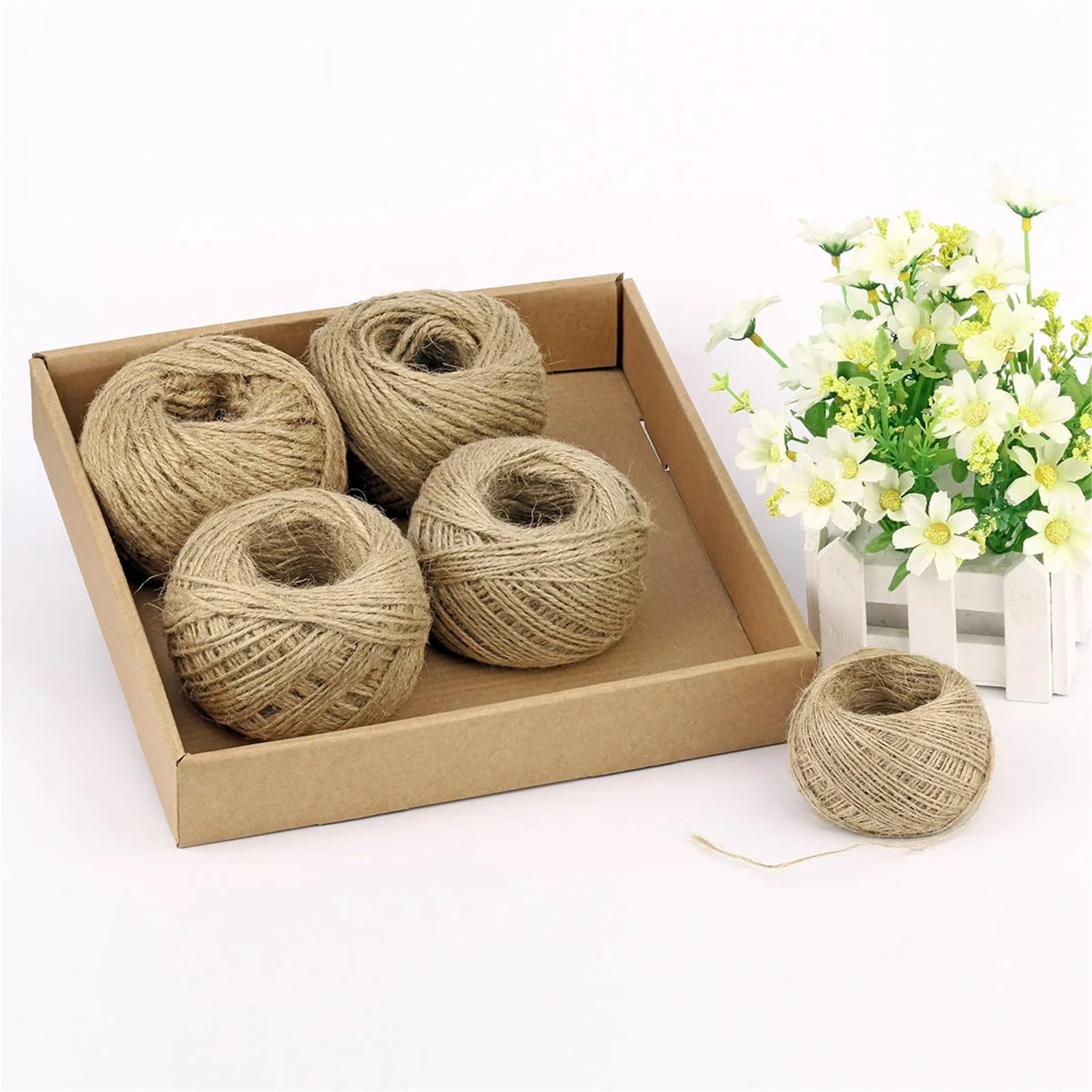 100 M/200 M Jute Seil String Band Handwerk DIY Schnur Faden Nähen Party Hochzeit Hause Decortion Für Camping Garten
