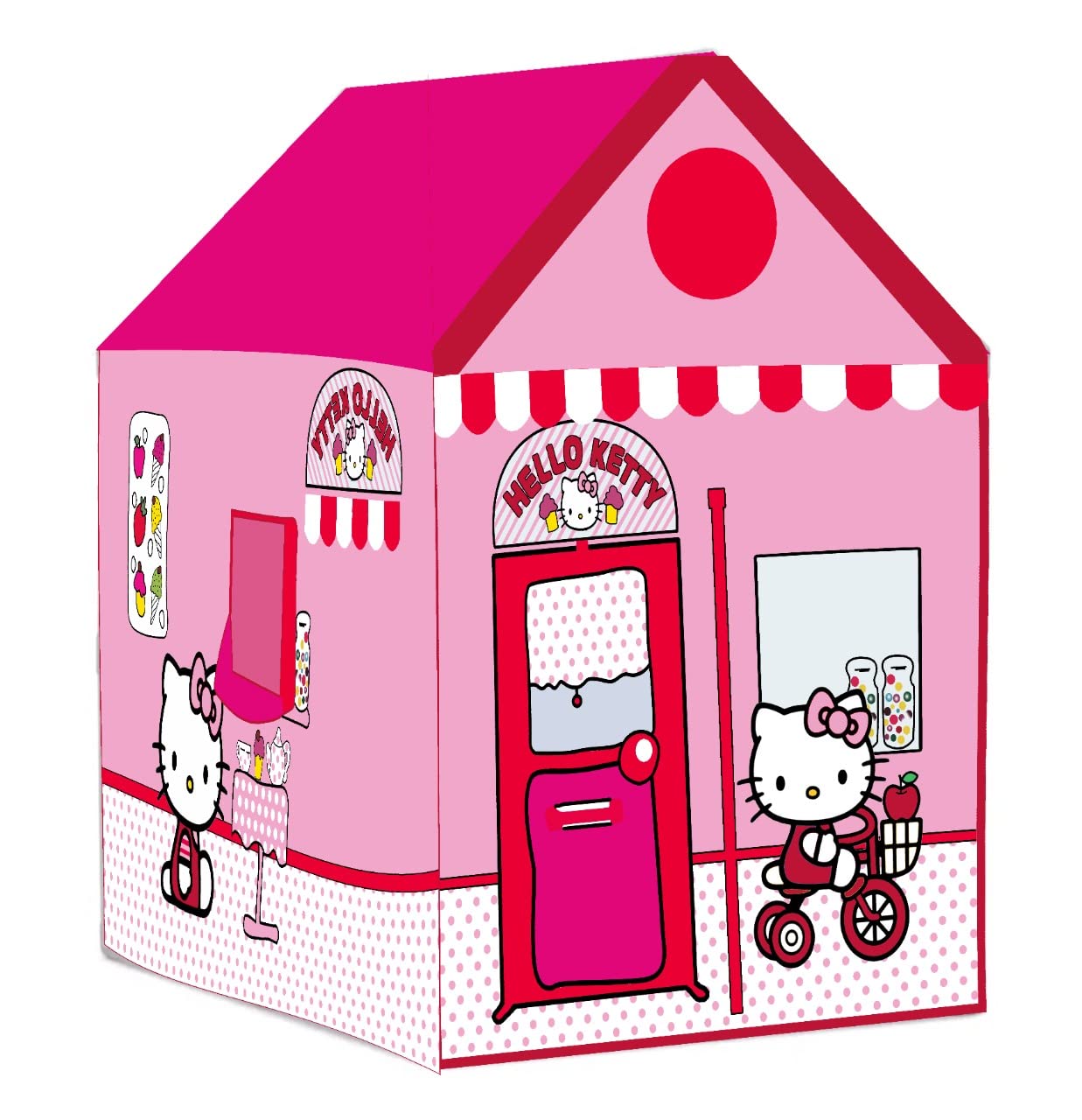 Hello Kitty Kids Play Tent House, Pink Indoor Playhouse, for Ages 5-10 Years
