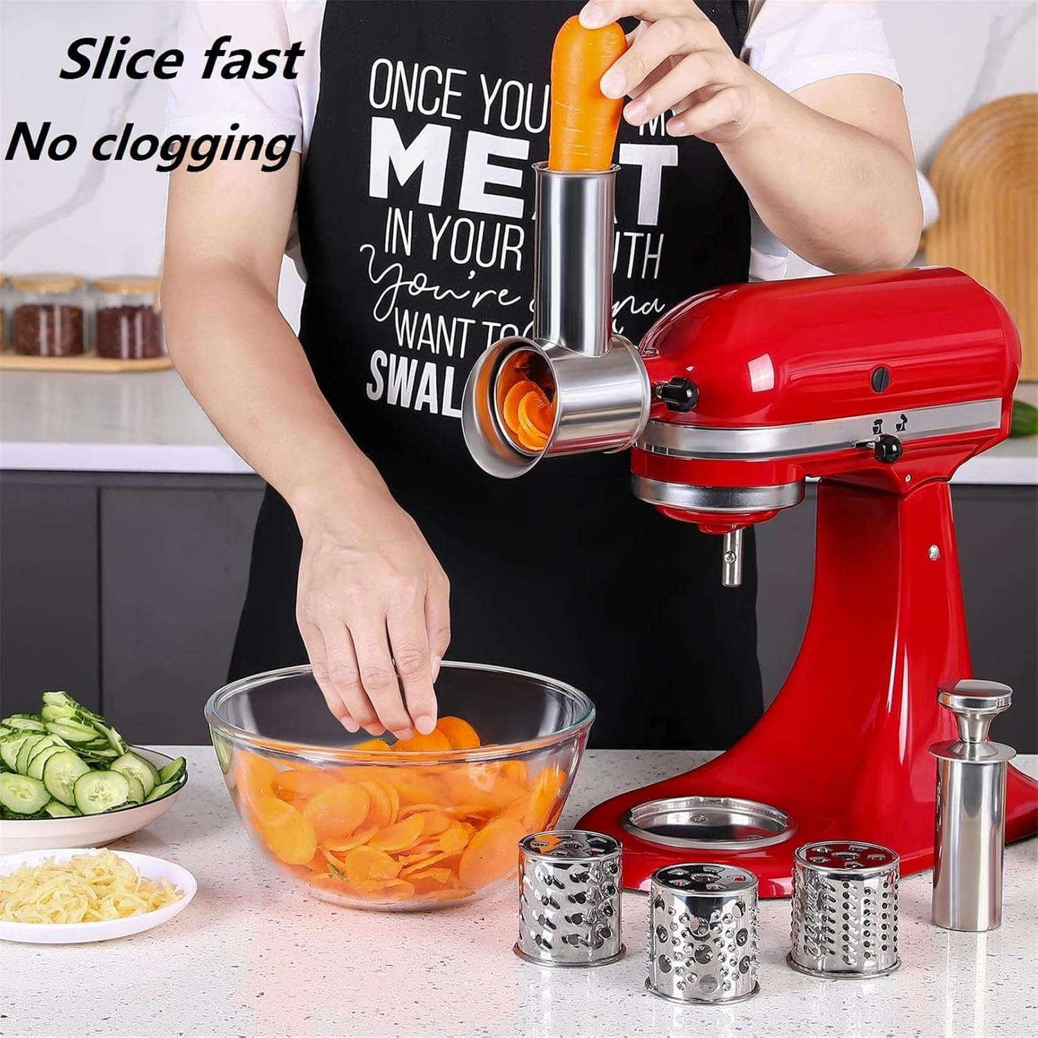 Amazon | KitchenAidミキサー用ステンレススチールスライサー