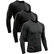 Men's Long Sleeve Thermal Shirts Athletic Fleece Lined Undershirt