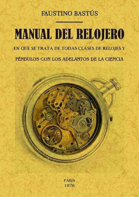 Portada de Manual del relojero