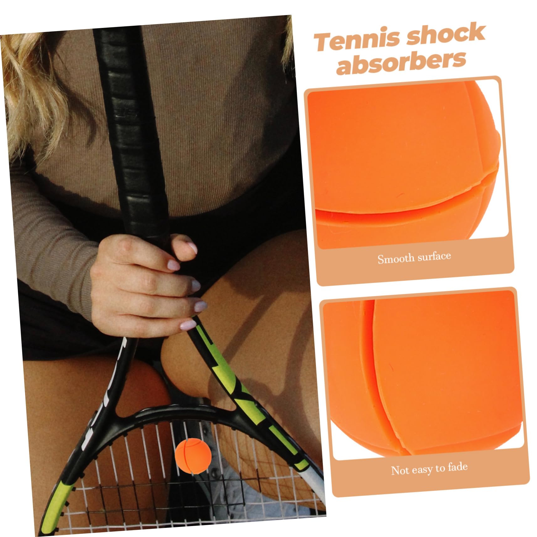 BESTonZON Tennisschläger Tennisschläger Absorber Schlägerdämpfer Kleiner Dämpfer Tennis Shocking Absorber Tennis Stoßdämpfer Tennis Zubehör Kunststoff