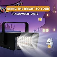 Vista 3 de ENUOLI Mini Luz Estroboscópica - 32 Bombillas LED Superbrillantes para Halloween, Control de Velocidad de Parpadeo Variable, Luces Intermitentes