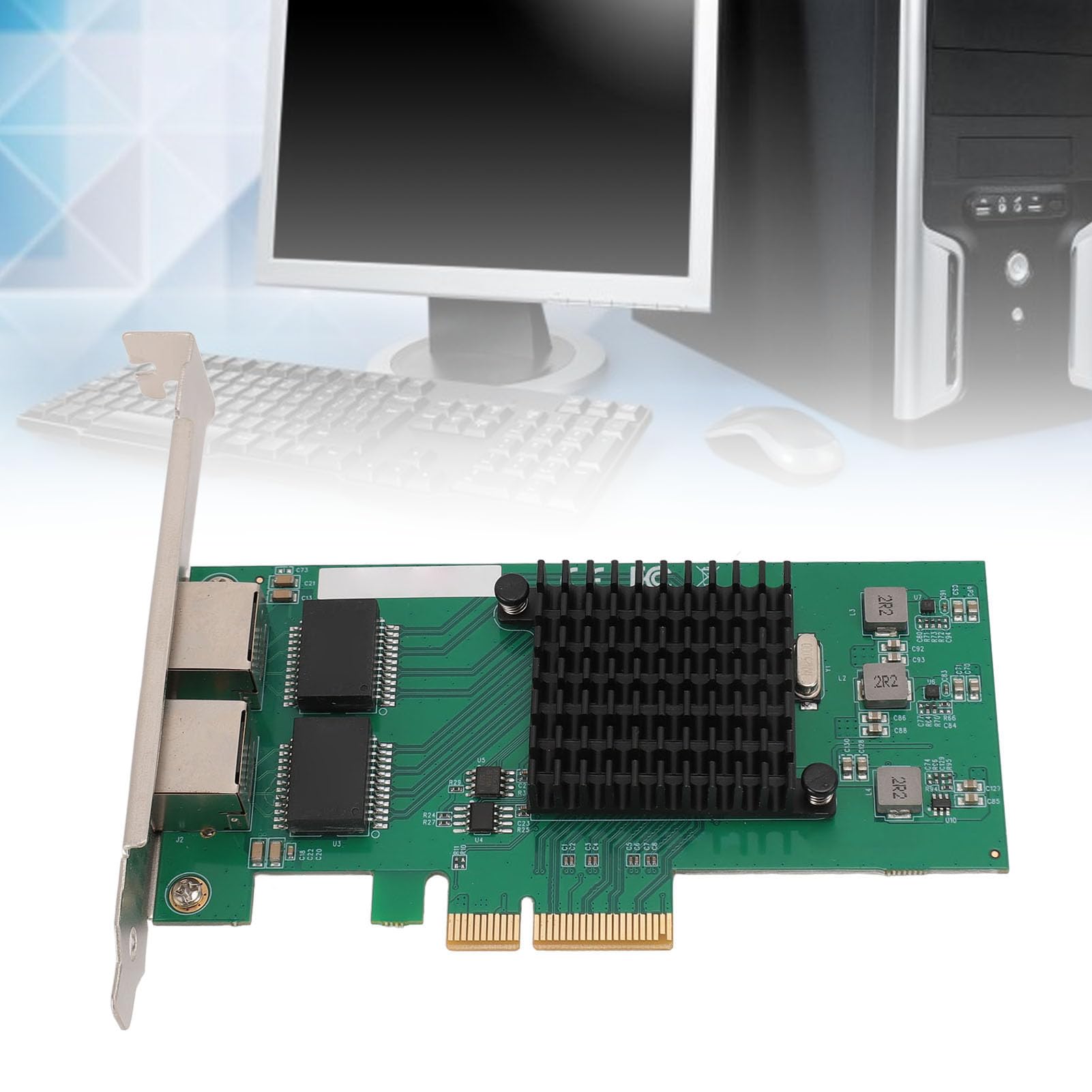 Tarjeta de Red PCIe4X, Adaptador Gigabit Ethernet I3504 de 1G
