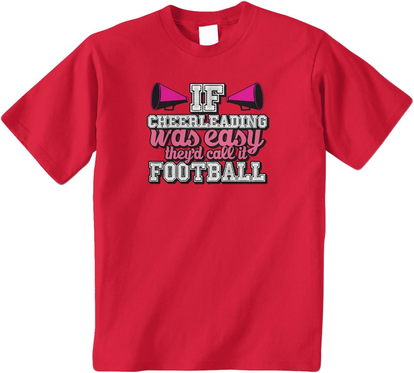 Threadrock Big Girls' If Cheerleading was Easy Youth T-Shirt